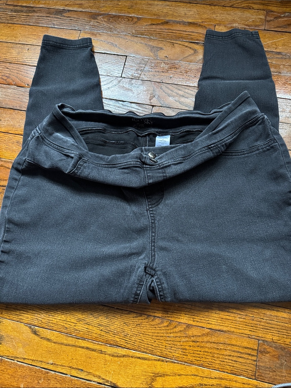 Terra & Sky Black Stretch Pull-On Jeggings